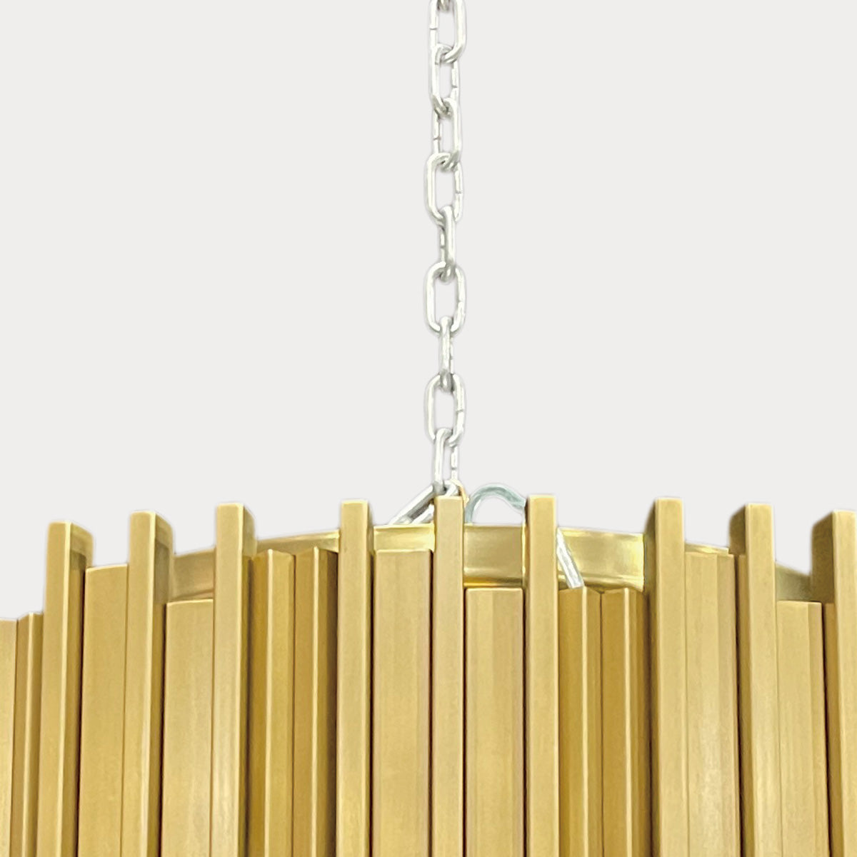 Gold Finish Crystal Chandelier