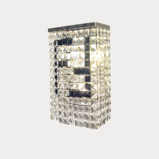 Stainless Steel Crystal Wall Sconce