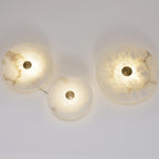 Elegant Alabaster Marble LED Wall Sconce