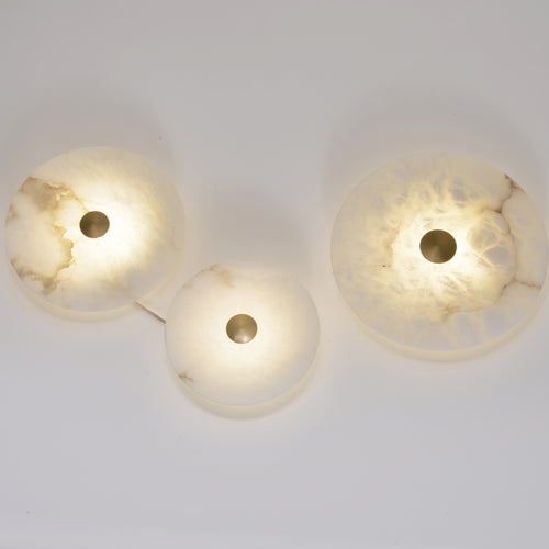 Elegant Alabaster Marble LED Wall Sconce