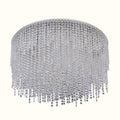 Crystal Bead Flush Mount Light
