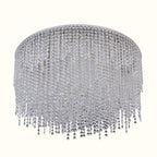Crystal Bead Flush Mount Light