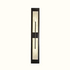 Sleek Black Alabaster Rectangular Wall Sconce – A Modern Touch for Contemporary Spaces