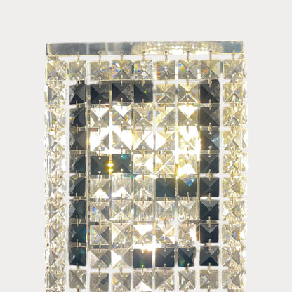 Stainless Steel Crystal Wall Sconce