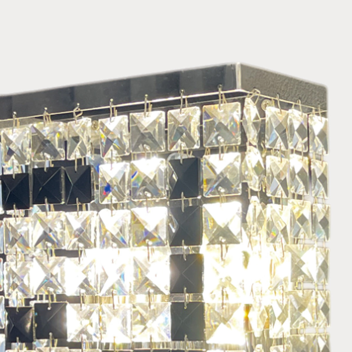 Stainless Steel Crystal Wall Sconce