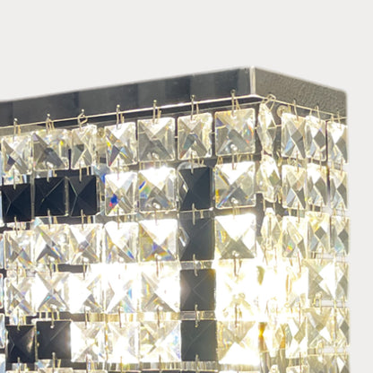 Stainless Steel Crystal Wall Sconce