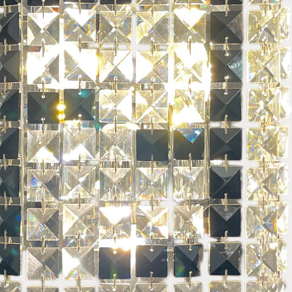 Stainless Steel Crystal Wall Sconce