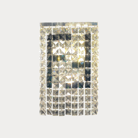 Stainless Steel Crystal Wall Sconce