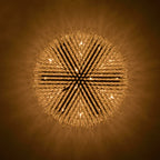 Crystal Bead Flush Mount Light