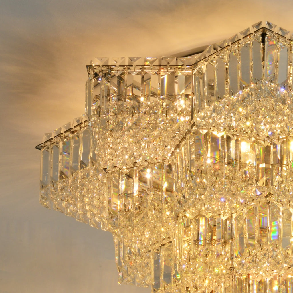 Luxurious Crystal LED Flush Mount
