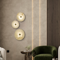 Elegant Alabaster Marble LED Wall Sconce