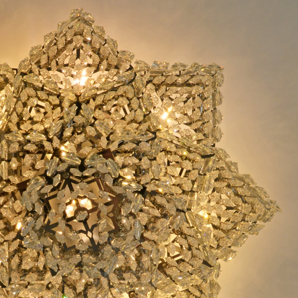 Luxurious Crystal LED Flush Mount