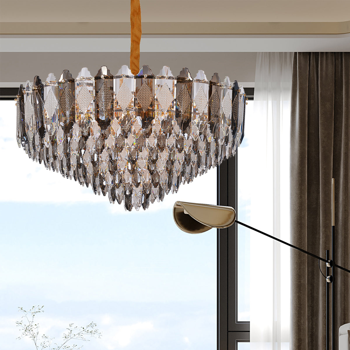 Interior Lighting Scandinavian Art Crystal Chandelier